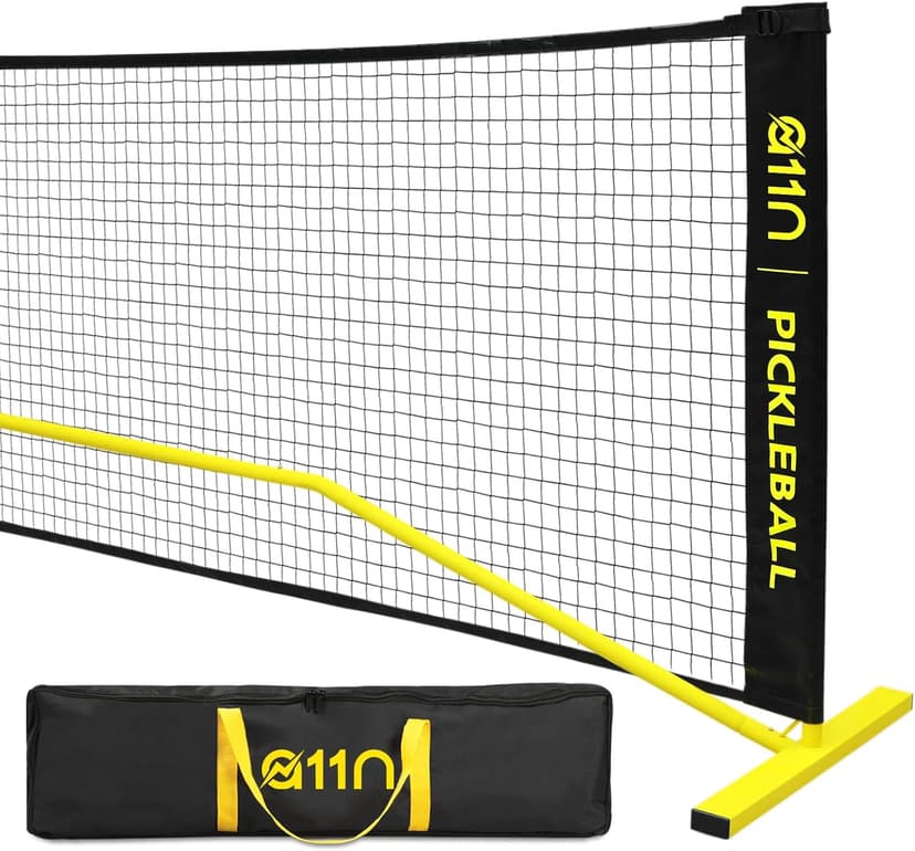A11N SPORTS Portable Pickleball Net System, Regulation Size with Metal Frame and PE Net, Includes Carrying Bag