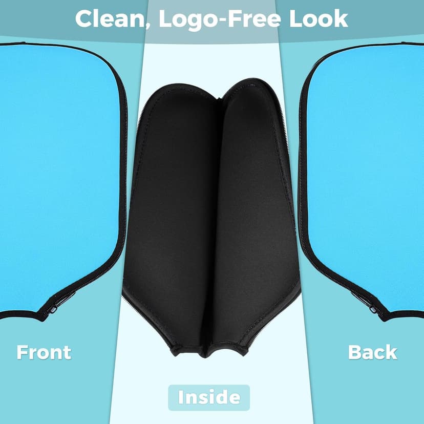 Pickleball Paddle Cover, Universal Case Size - 8.6 x 12.2 inches Racket Sleeve, Compatible with Most USAPA Standard and Elongated Pickball Paddles