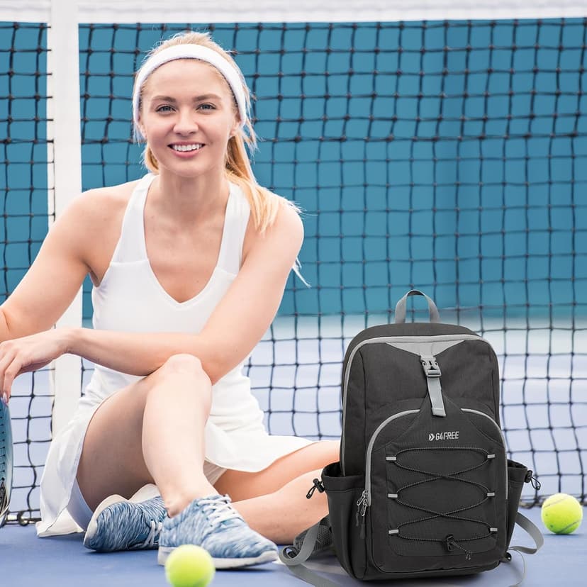 G4Free Pickleball Bag, Pickleball Backpack for Women and Men, Padel Bag Fits 2 to 4 Paddles, Gifts for Pickleball Lovers