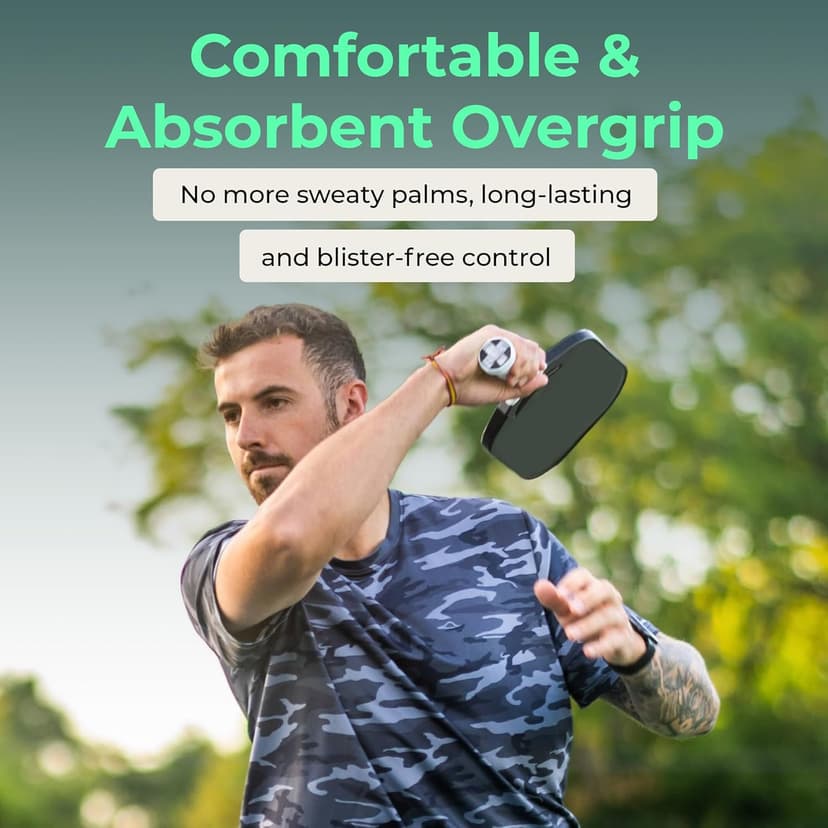 ADV Felttac Pickleball Grip Tape - Soft, Very Durable, Sweat Absorbing Pickleball Overgrip Tape - Dry & Comfortable Pickleball Paddle Grip Tape - Easy to Use & Easy to Install