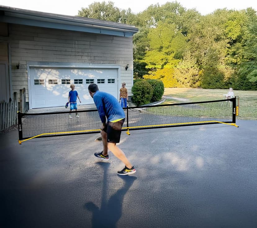 JAYA Ultra Stable Pickleball Net with Ball Holder and Balls, Weight Upgrade, IPF Standard 22 feet, Easy Setup