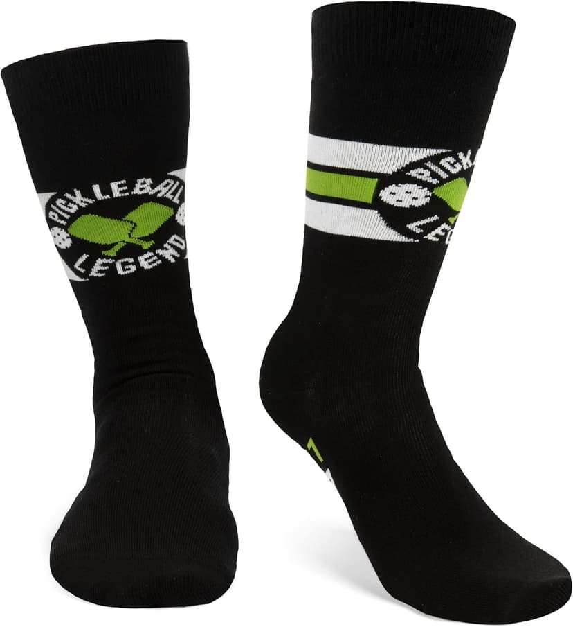 Lavley Funny Pickleball Socks for Adults - Crew Length, One Size Fits Most