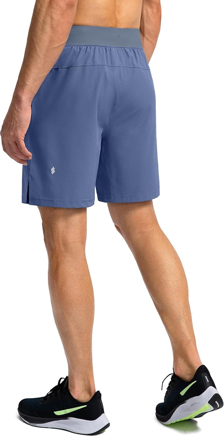 Men's Running Shorts with Zipper Pockets 7"/ 5" / 9" Lightweight Quick Dry Basketball Gym Workout Athletic Shorts for Men