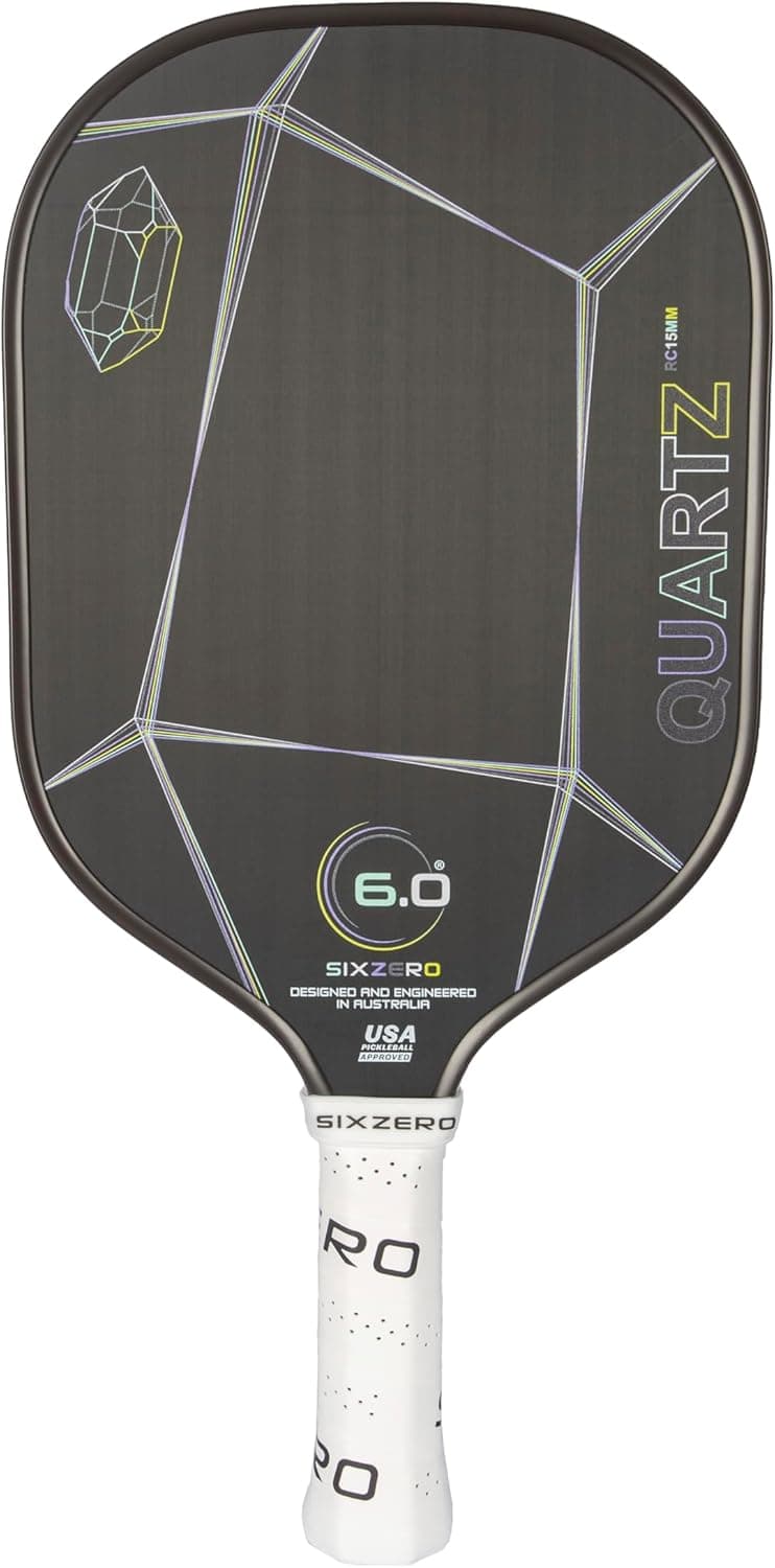 Quartz Pickleball Paddle - Affordable, Premium Construction, Raw Carbon