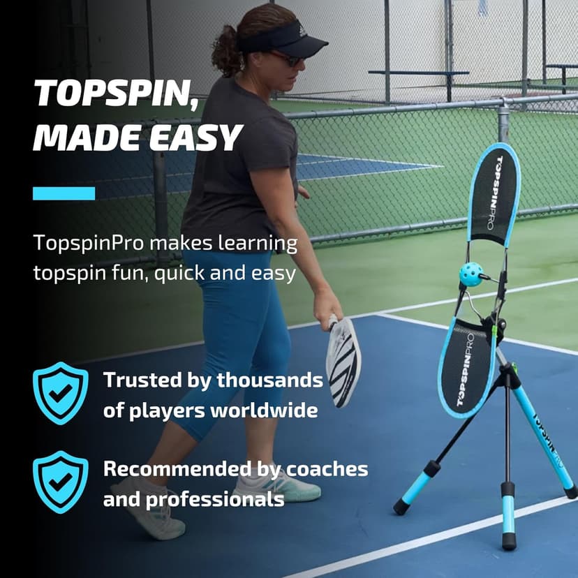 The TopspinPro for Pickleball - Training Aid, Learn Topspin in 2 Minutes a Day