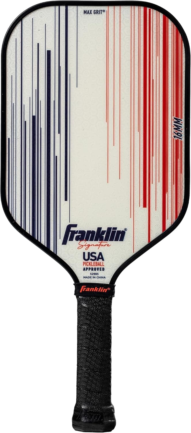 Franklin Sports Pro Pickleball Paddles - Signature Series Pro Pickleball Paddle with MaxGrit Surface - USA Pickleball (USAPA) Approved Tournament Pickleball Paddles - 13mm + 16mm Polypropylene Cores