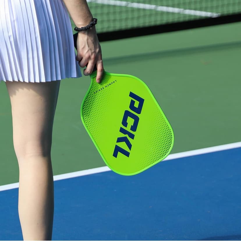 PCKL Launch Series Premium Pickleball Paddle Racket | USA Pickleball Approved | Fiberglass Face with Large Sweet Spot | Honeycomb Core
