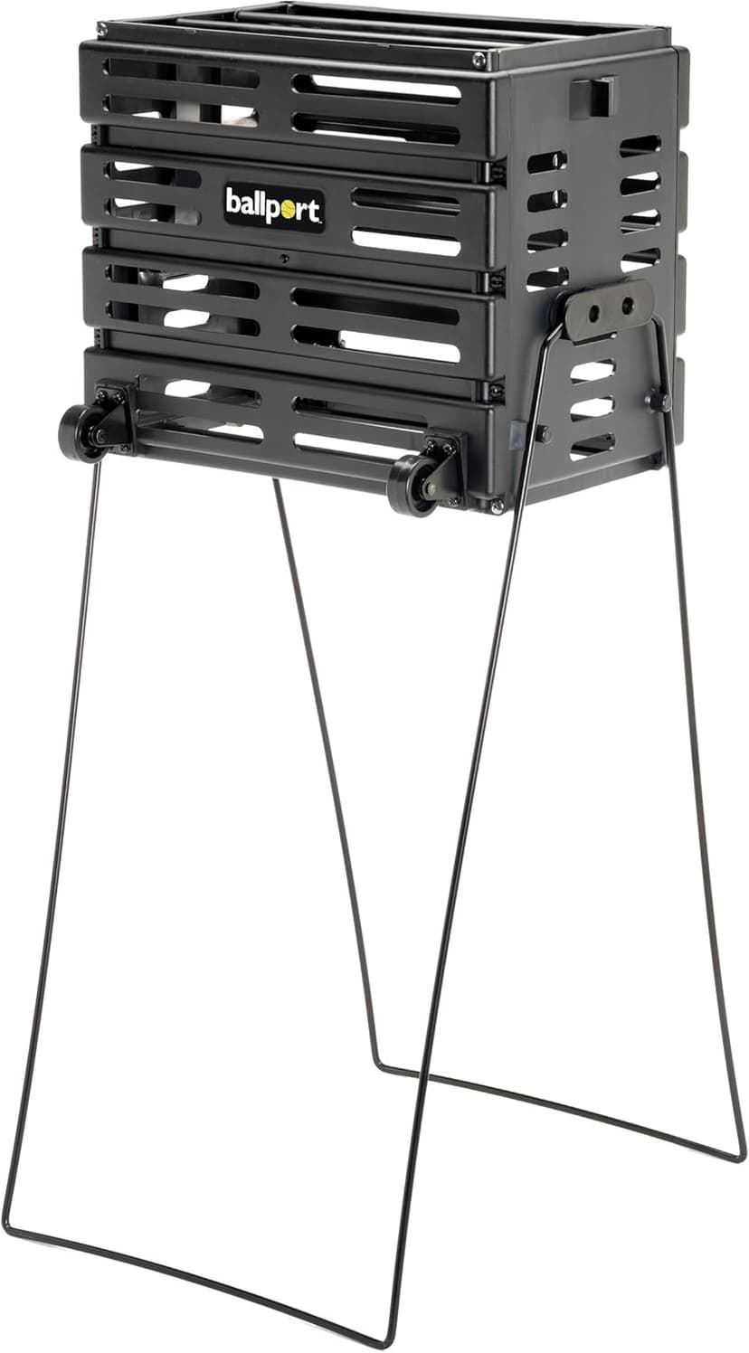 Tourna Ballport Deluxe Tennis Ball Hopper with Wheels