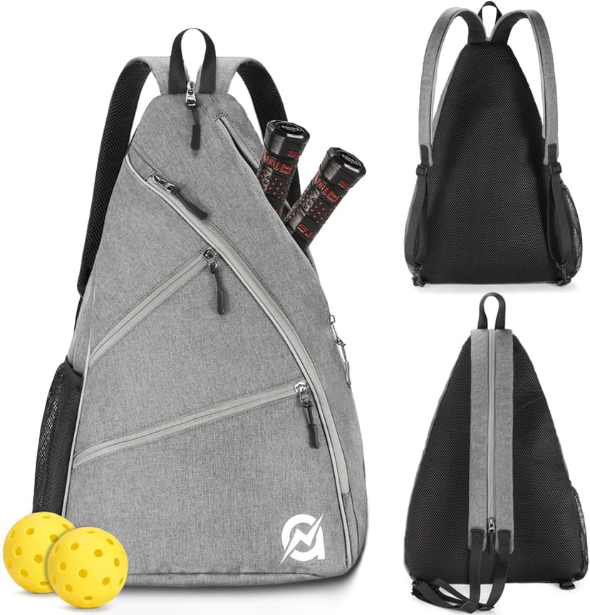 A11N SPORTS Pickleball Bag, Reversible Crossbody Sling Bag/Backpack for Women Men