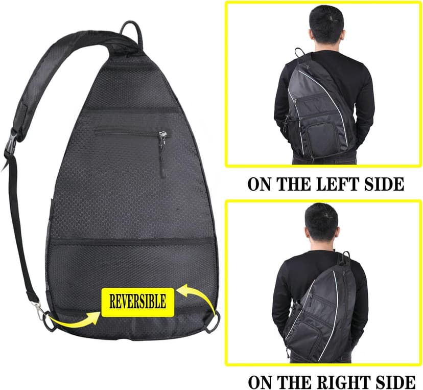 Pickleball Bag - Pickleball Bags for Women Men - Pickleball Backpack - Travel Pickleball Paddle Case, Pickle Ball Bag for Pickleball Paddle Tennis Racket, Protable Pickleball Sling Bag