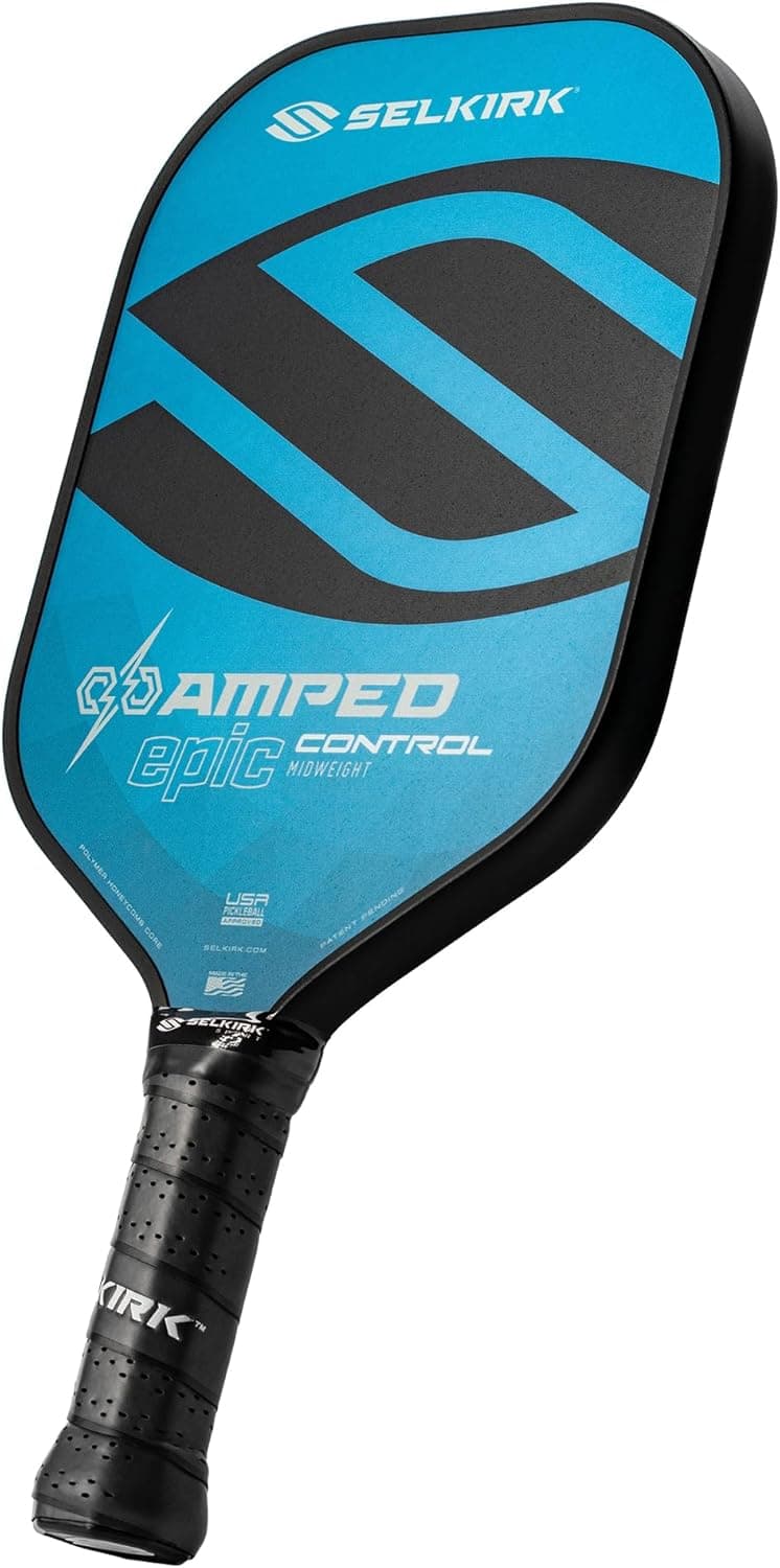 Selkirk Sport Amped Pickleball Paddle | Assembled in The USA | Amped Control or Amped Pro Fiberglass Pickleball Paddle | Unrivaled Precision & Control