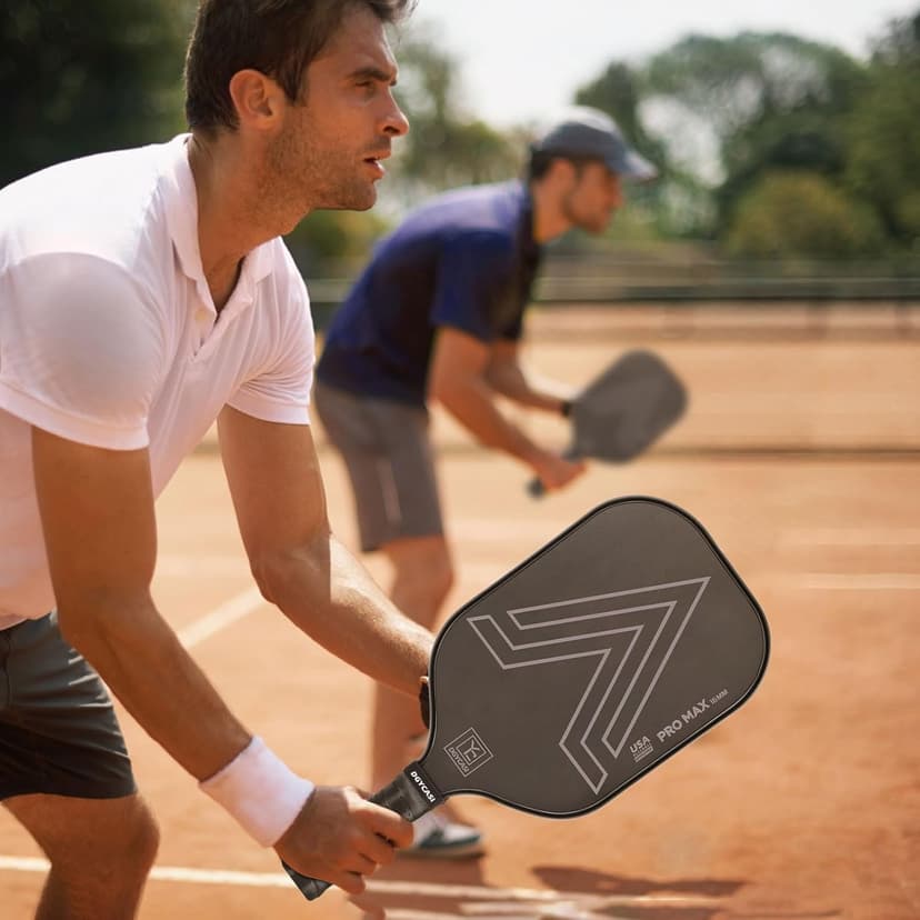 YC DGYCASI 16mm Pickleball Paddles Professional, 2025 USAPA Approved T700 Carbon Fiber Surface Pickle Paddle(CFS), Polypropylene Lightweight Honeycomb Core, Cushion Comfort Grip, with Cover Case Black