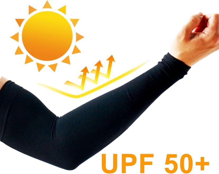PFFY 4 Pairs UV Protection Cooling Arm Sleeves for Men and Women UPF 50 Sun Sleeve