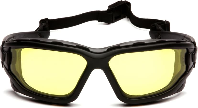 PYRAMEX I-Force Sporty Dual Pane Anti-Fog Goggle, Black Frame/Clear Anti-Fog Lens