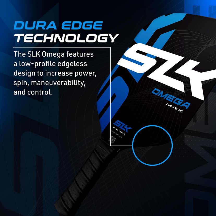 Selkirk Sport SLK Omega Pickleball Paddle | Carbon Fiber Pickleball Paddle | USAPA Approved