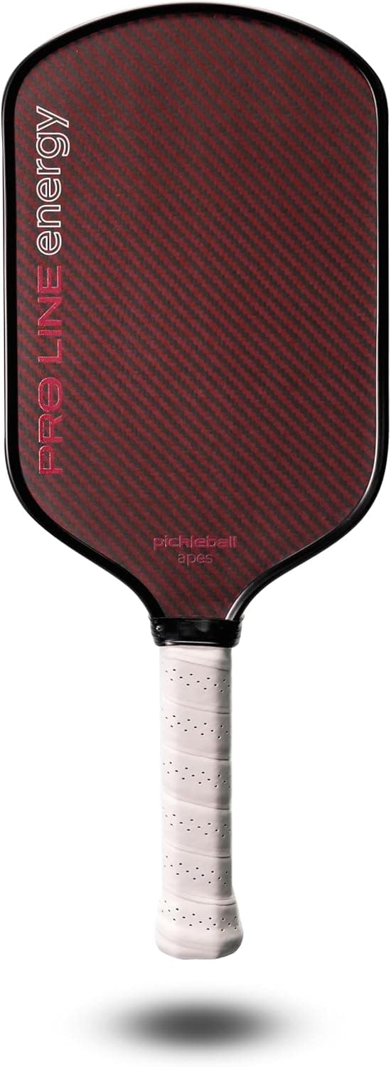 Professional Pickleball Paddles - Pro Line Energy USAPA Approved Pickleball Racket with Elongated Grip for Double-Handed Backhand - Dynamic Aramid-Carbon Fiber Surface Paddle by Pickleball Apes