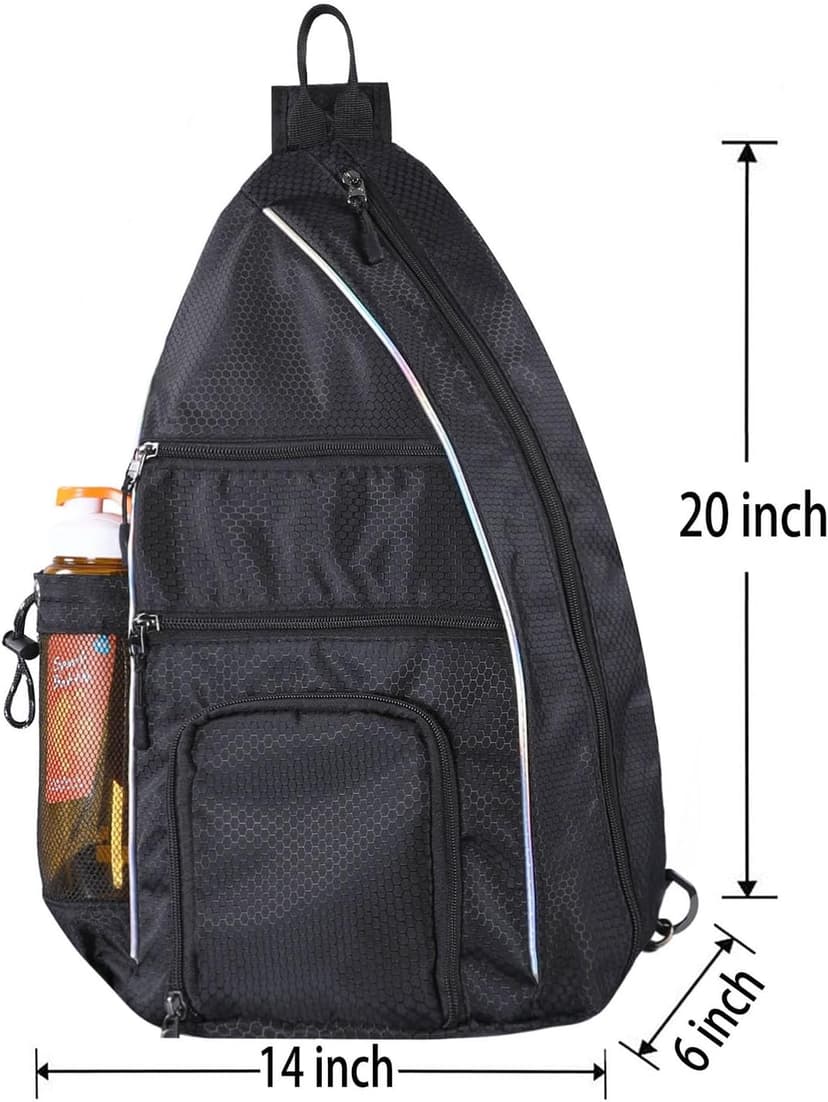 Pickleball Bag - Pickleball Bags for Women Men - Pickleball Backpack - Travel Pickleball Paddle Case, Pickle Ball Bag for Pickleball Paddle Tennis Racket, Protable Pickleball Sling Bag
