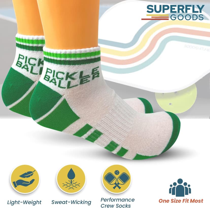 Performance Socks Men & Women Novelty Athletic Socks for Sports Golf Tennis Pickleball Yoga Unisex