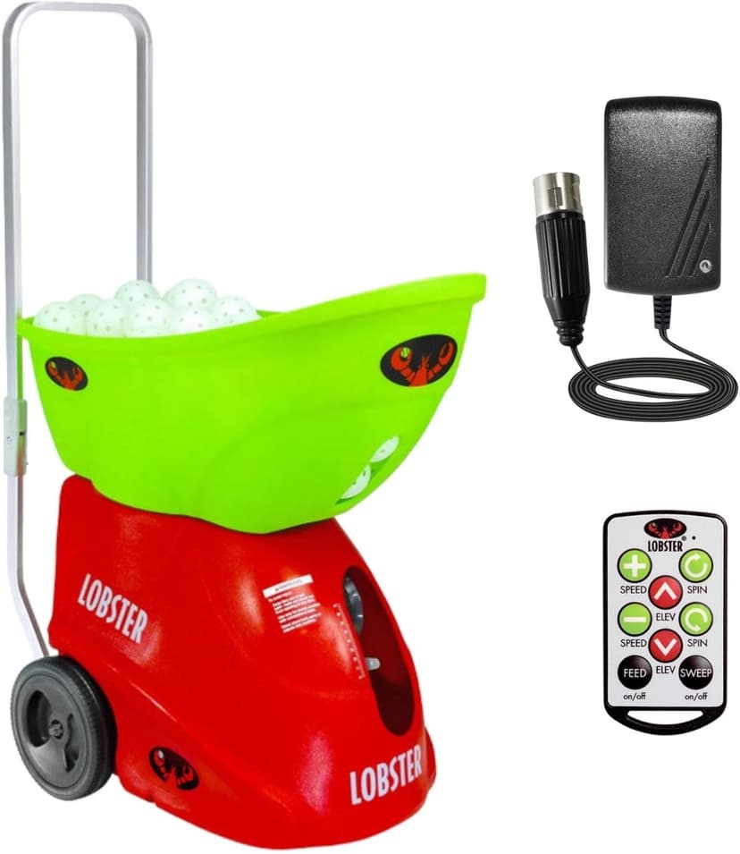 Pickleball Machine – Full-Featured – Adjustable Topspin, Backspin, & Lobs, Random Oscillation, Ball Speed (20-60MPH), Lightweight & Portable, Holds 125 Balls, with Multi-Function Remote