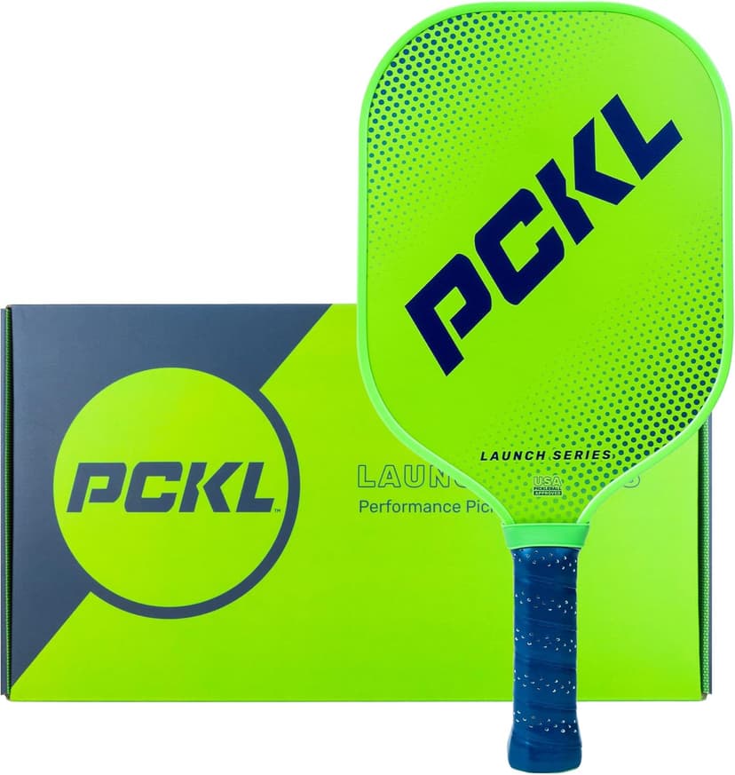 PCKL Launch Series Premium Pickleball Paddle Racket | USA Pickleball Approved | Fiberglass Face with Large Sweet Spot | Honeycomb Core