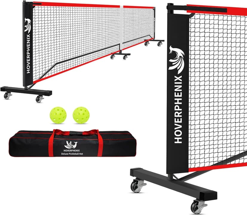 22FT Regulation Size Pickleball Net for Driveway, Outdoor Balls and Portable Carry Bag, Weather Resistance Strong Steel Frame