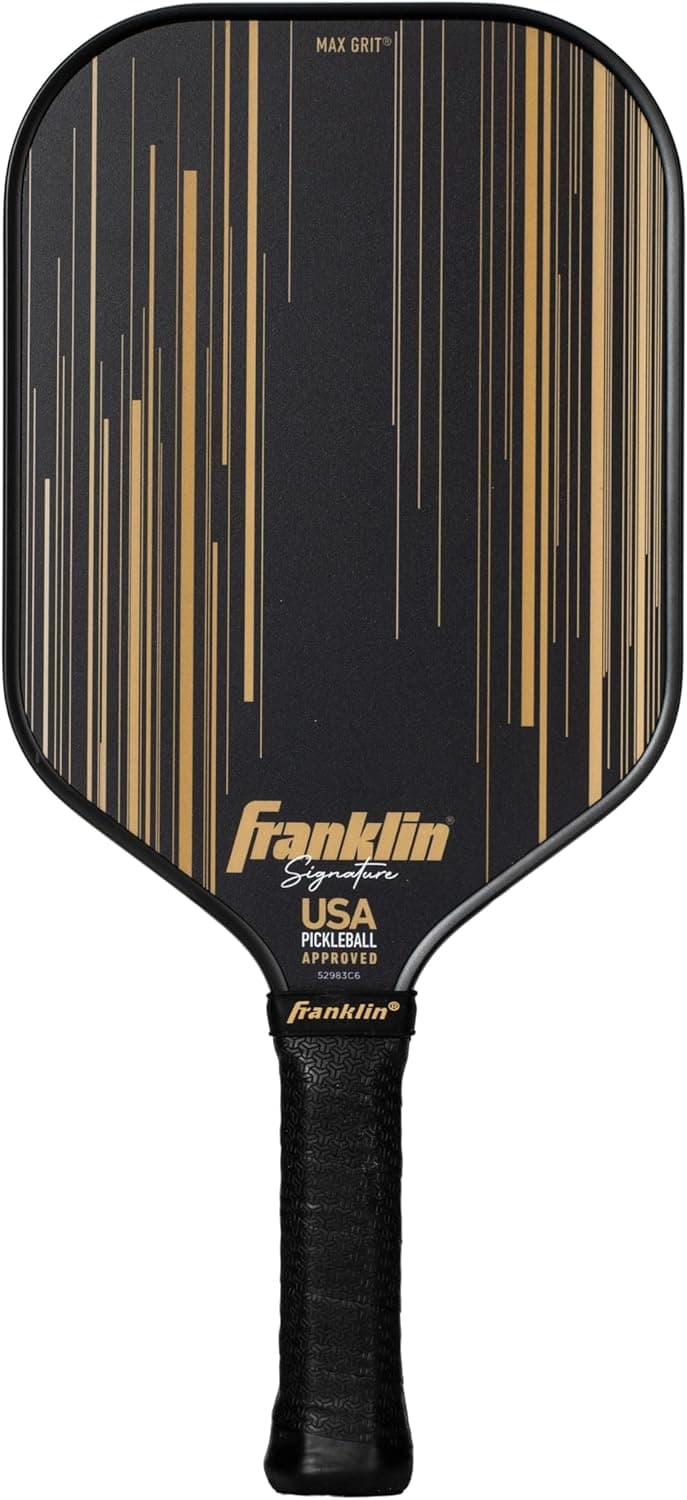 Franklin Sports Pro Pickleball Paddles - Signature Series Pro Pickleball Paddle with MaxGrit Surface - USA Pickleball (USAPA) Approved Tournament Pickleball Paddles - 13mm + 16mm Polypropylene Cores