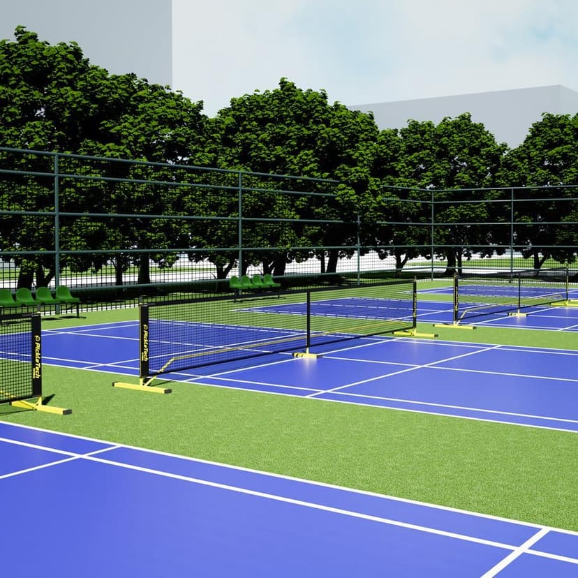 4.0 Slim Version 2in1 Portable Pickleball Nets Outdoor Game, 22ft 11ft Pickleball Net-USAPA Regulation Size-Half Court Pickle Ball Net System with Carrying Bag for Driveway