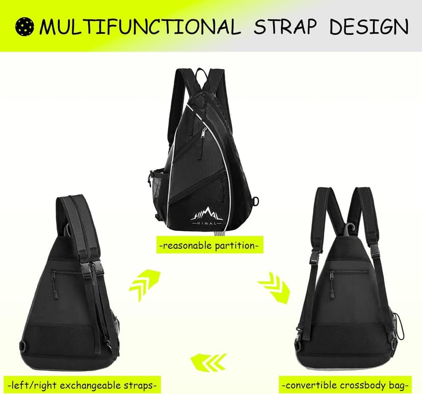 Himal Pickleball Bag Adjustable, Pickleball Backpack with Water Bottle Holder for Men and Women