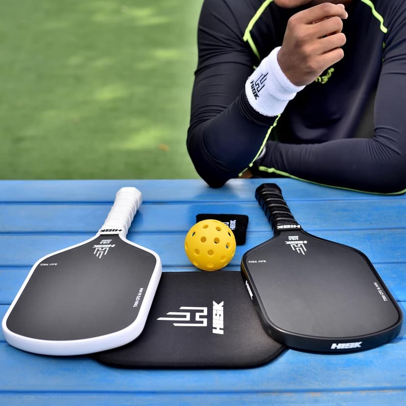 RAV PRO Pickleball Paddle - Ultimate HIGH END 16mm Japanese Toray T700 Raw Carbon Fiber CFS w/Excellent GRIT Roughness Texture, Aero Dynamic Curve, USAPA Approved, Non Slip Grip