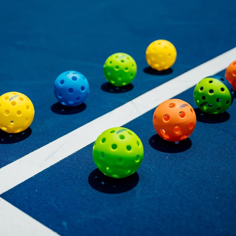 PCKL Optic Speed Pickleball Balls | Choose Indoor or Outdoor Pickleballs | USAPA Tournament Aproved | 4 Pack Crack-Resistant