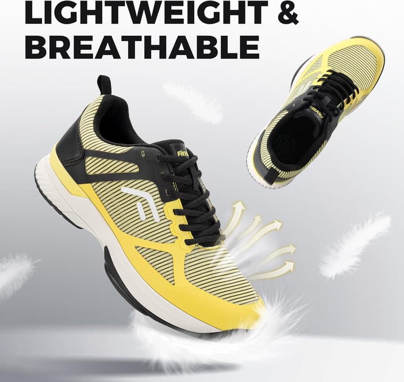 FitVille Extra Wide Pickleball Shoes for Men, All Court Tennis Sneakers Shoes with Arch Support