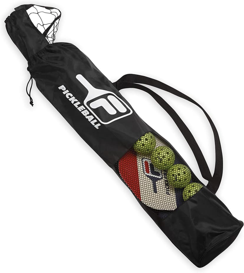 FILA Accessories Pickleball Net Set - Includes Pickleball Paddles Set of 4 with Regulation Size 4 Outdoor Balls & 10ft All Weather Mesh Net for Indoor or Outdoor Use - Lightweight, Quick & Easy Setup