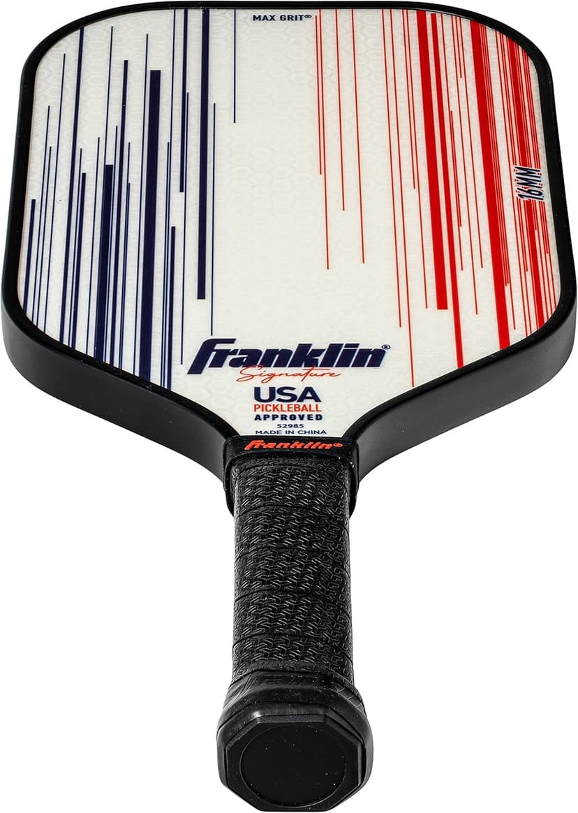 Franklin Sports Pro Pickleball Paddles - Signature Series Pro Pickleball Paddle with MaxGrit Surface - USA Pickleball (USAPA) Approved Tournament Pickleball Paddles - 13mm + 16mm Polypropylene Cores