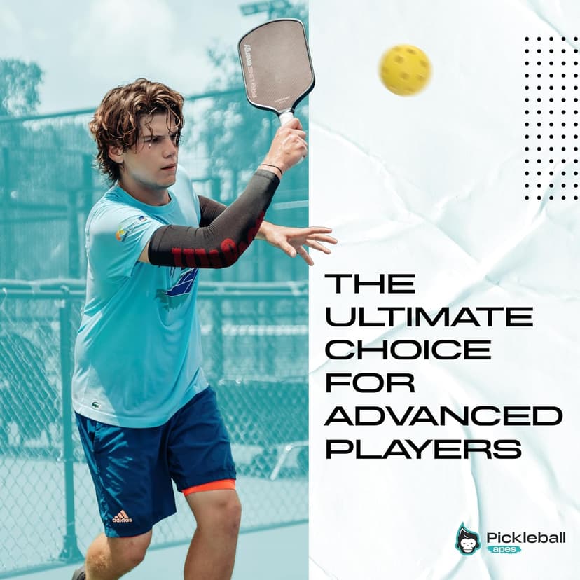 Professional Pickleball Paddles - Pro Line Energy USAPA Approved Pickleball Racket with Elongated Grip for Double-Handed Backhand - Dynamic Aramid-Carbon Fiber Surface Paddle by Pickleball Apes