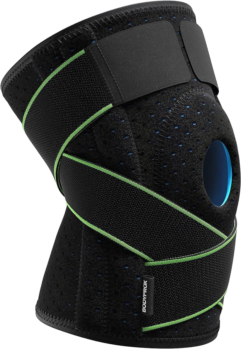 Bodyprox Knee Brace with Side Stabilizers & Patella Gel Pads for Knee Support