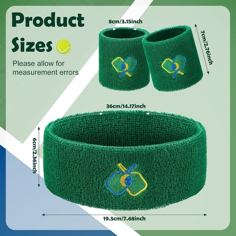 Suhine 4 Pcs Sports Headband 8 Pcs Moisture Wicking Wristband Breathable Sweat Absorption Sweatband for Christmas Valentine‘s Day Gift