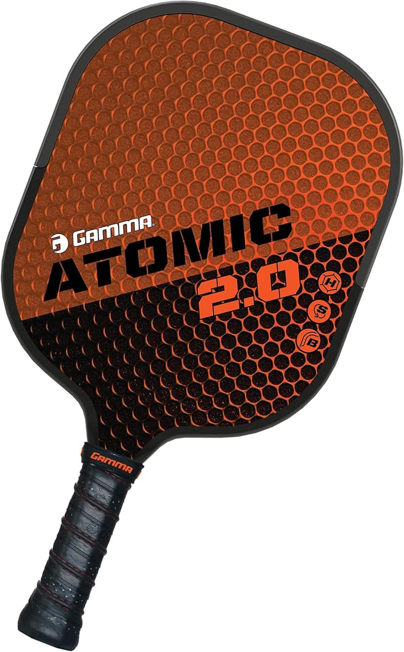 GAMMA Sports 2.0 Pickleball Paddle, Graphite, Composite Power, Men and Women, Indoor and Outdoor Racket