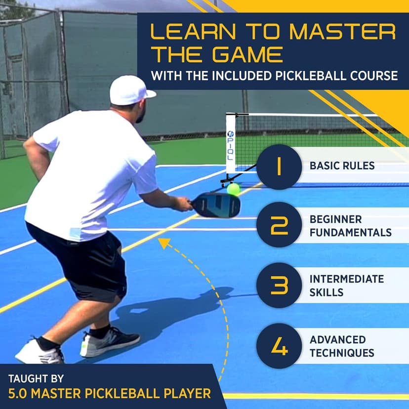 Portable Pickleball Net System with Wheels - Regulation Size Pickleball Set - Pickle Ball Indoor & Outdoor Nets – Driveway Pickle-Ball Court with Carry Bag for Pickle Ball Set