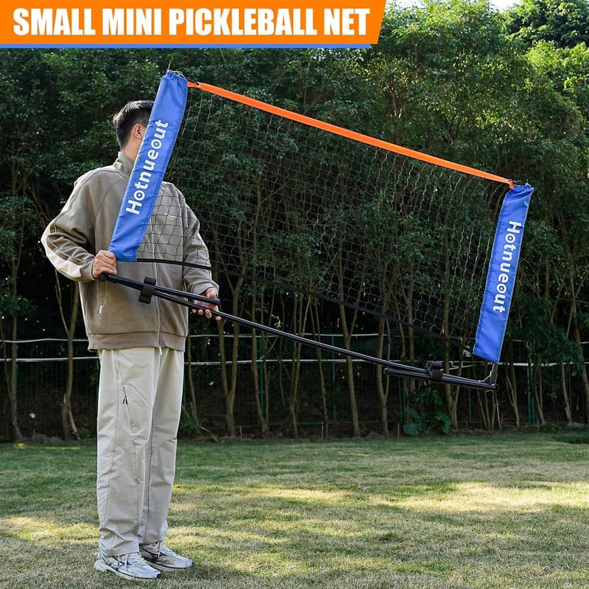 Small Mini Pickleball Net 5FT Portable Game Pickleball Practice Net for Driveway, Outdoor Indoor Pickle Ball Equipment Dink Training Aid