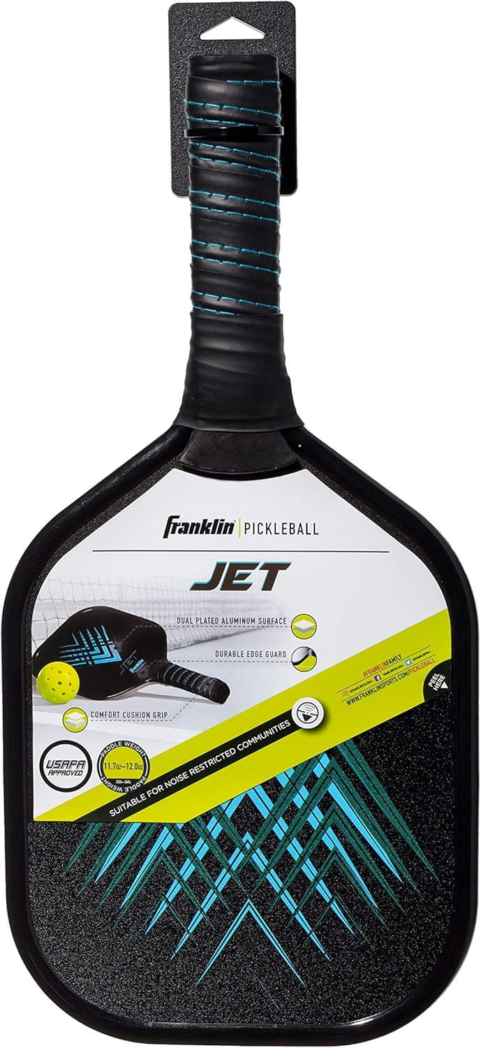 Franklin Sports Pickleball Paddle - Titus + Jet Aluminum Plated Paddles - USA Pickleball (USAPA) Approved Paddle