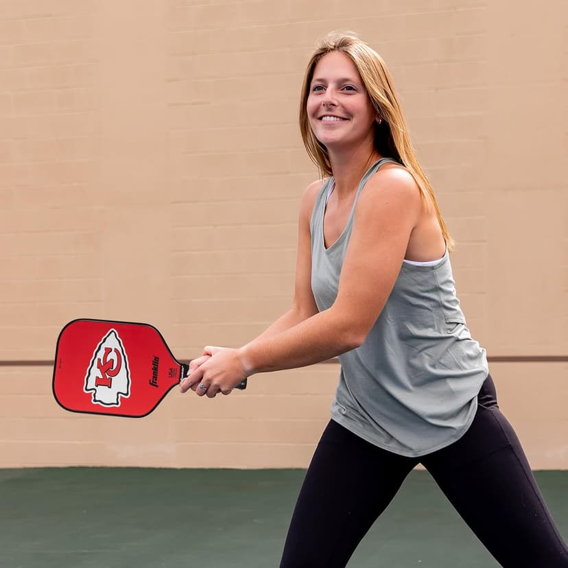 Franklin Sports NFL Pro Pickleball Paddle – 13MM Signature Series Pro Pickleball Paddle with MaxGrit Surface - Official NFL Team – USAP Approved - Premium Quality - Authentic NFL Team Logos