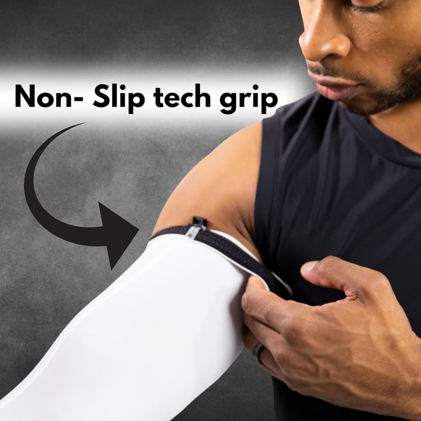 CompressionZ Sports Compression Arm Sleeves Men & Women | Basketball Baseball Football Golf UV Protection & Elbow Pain Relief