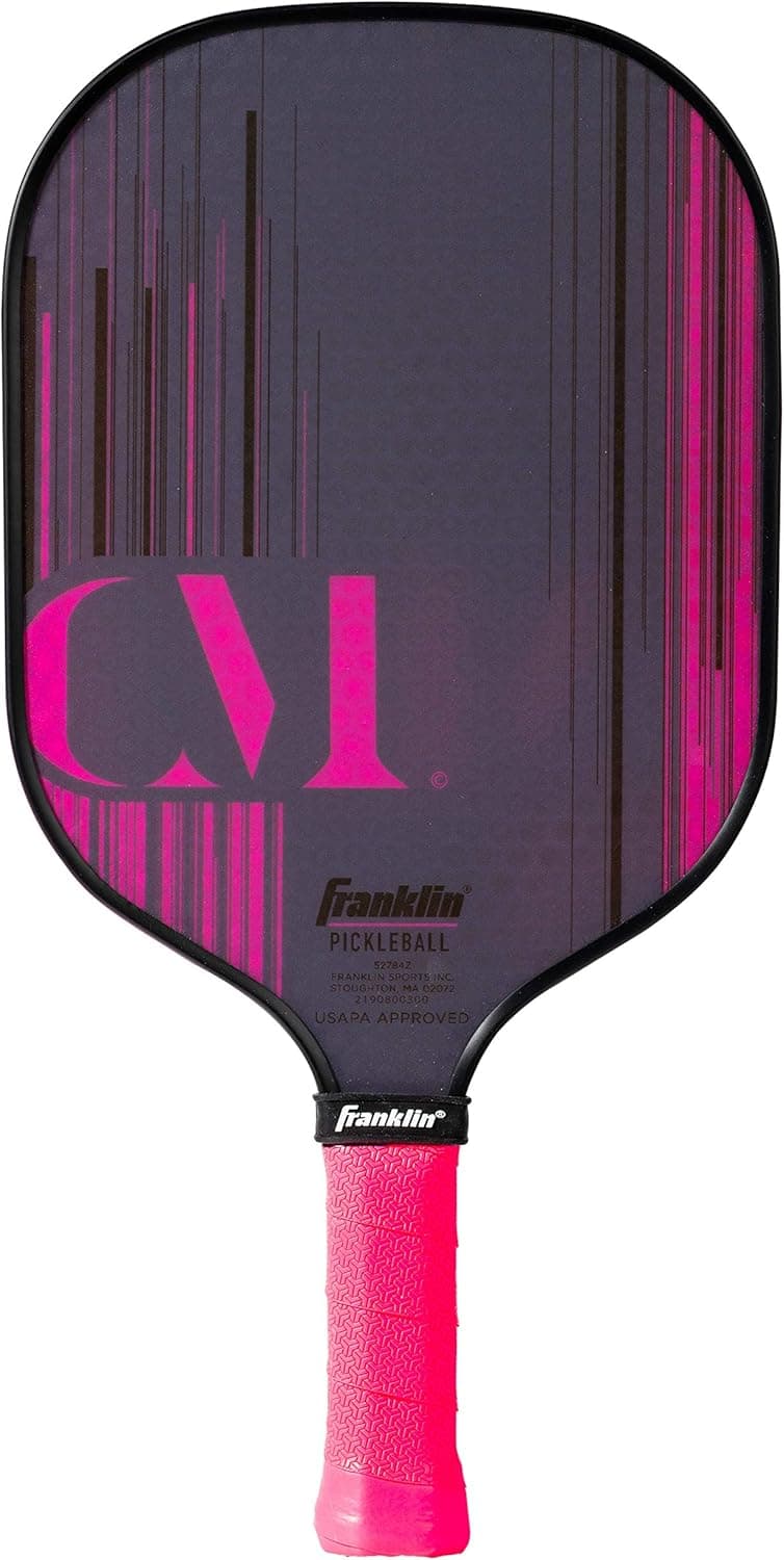 Franklin Sports Pro Pickleball Paddles - Christine McGrath Pro Player Tournament Pickleball Paddles - Polypropylene Paddle with Max Grit Surface - USA Pickleball (USAPA) Approved - 13mm + 16mm Cores