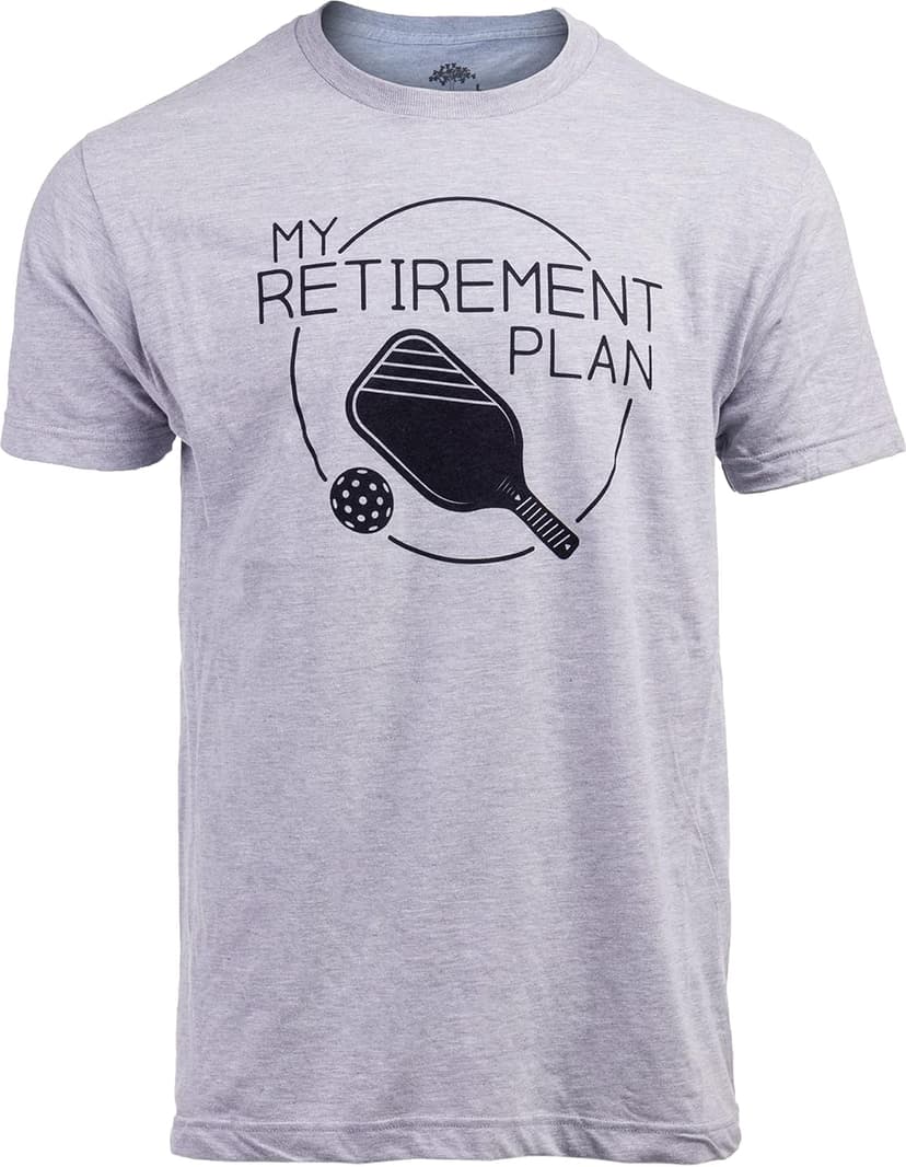 My Retirement Plan: Pickleball | Funny Pickle Ball Player Retiree Paddle Joke T-Shirt for Men Women