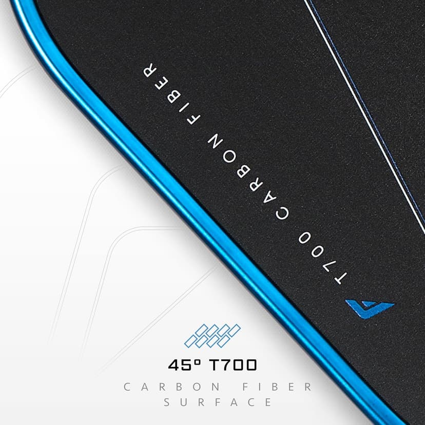 Franklin Sports C45 PRO Pickleball Paddles - Carbon Fiber Series Surface - Official USAP + UPA Approved Pickleball Paddle - 14mm + 16mm Polymer Cores