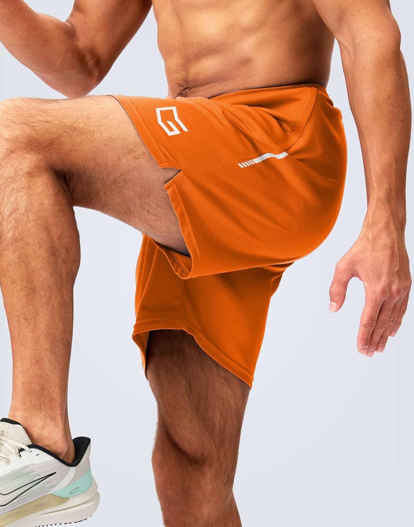 G Gradual Men's Gym Shorts 5"/7"/10" with Zipper Pockets Basketball Athletic Mesh Quick Dry Shorts for Workout Running Tennis