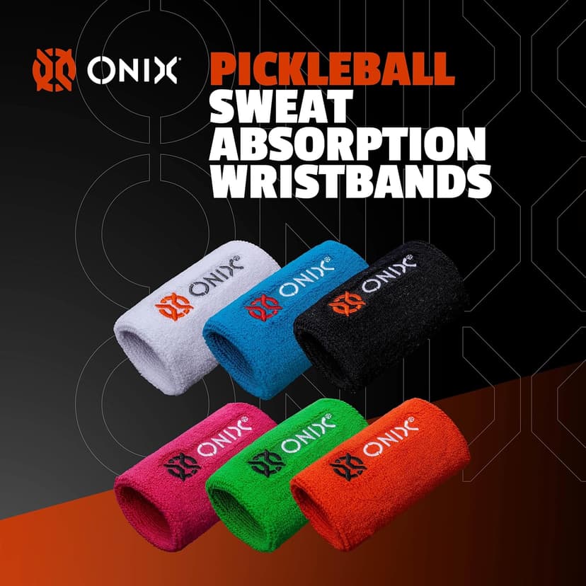 ONIX Sweat Absorption Pickleball Wristbands - Keep Sweat Away and Focus on Your Game Made from Quality Materials for Any Workout