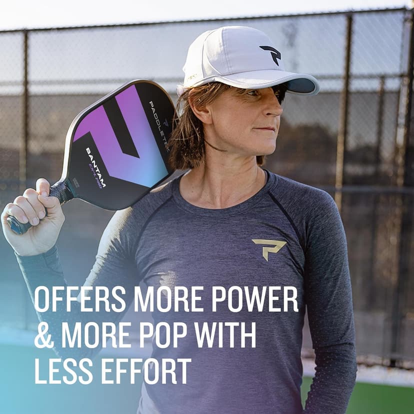 Paddletek Bantam EX-L Pro Pickleball Paddle | Professional Pickleball Paddles with Honeycomb Core, Velvet Textured Polycarbonate Surface, Bantam SRT Core & High Tack Performance Grip | USAPA Approved