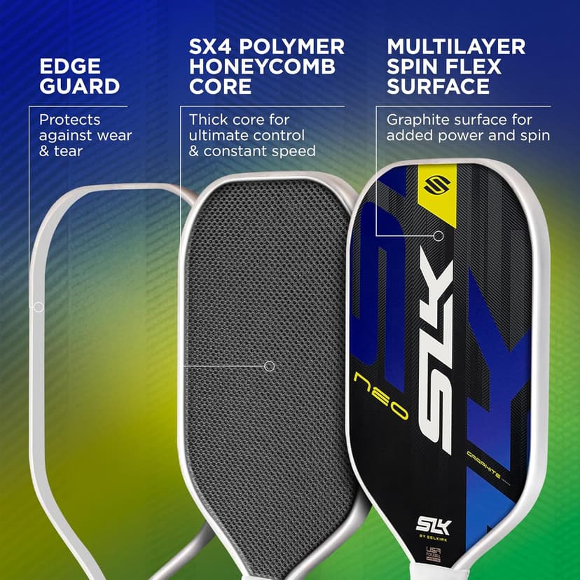 Selkirk Sport Pickleball Paddles Set of 2 | Designed in The USA | Choose The SLK Neo Graphite, SLK Neo Fiberglass Pickleball Set or SLK Atlas Pickleball Bundle