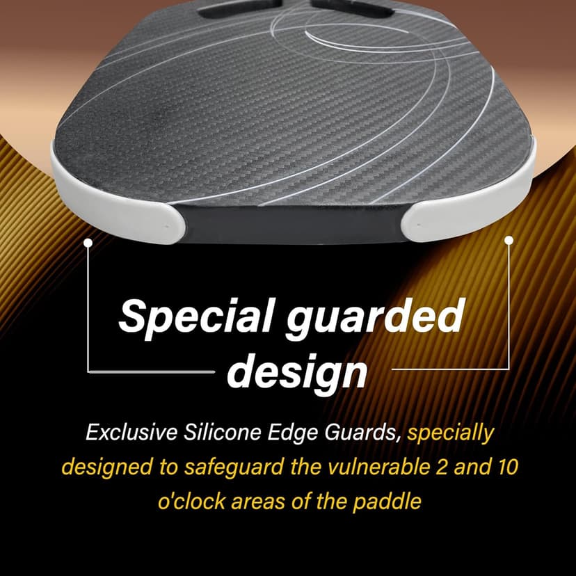 Premium Pickleball Paddle T700 Carbon Fiber, 16mm Thickness, Air Open Throat, Enhanced Spin & Control, Edgeless Design, Durable & USAPA Approved